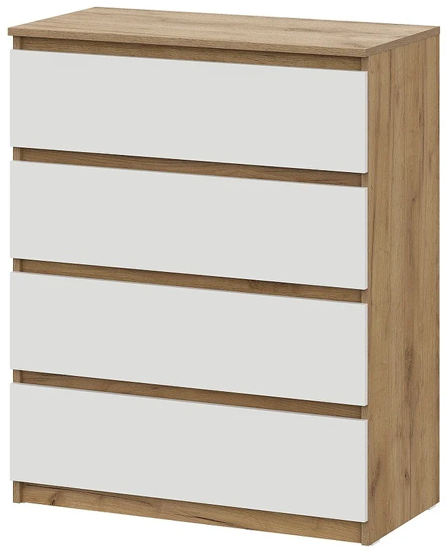 Комод GreenMebel Люмо 80.4x40x99см белый/бежевый