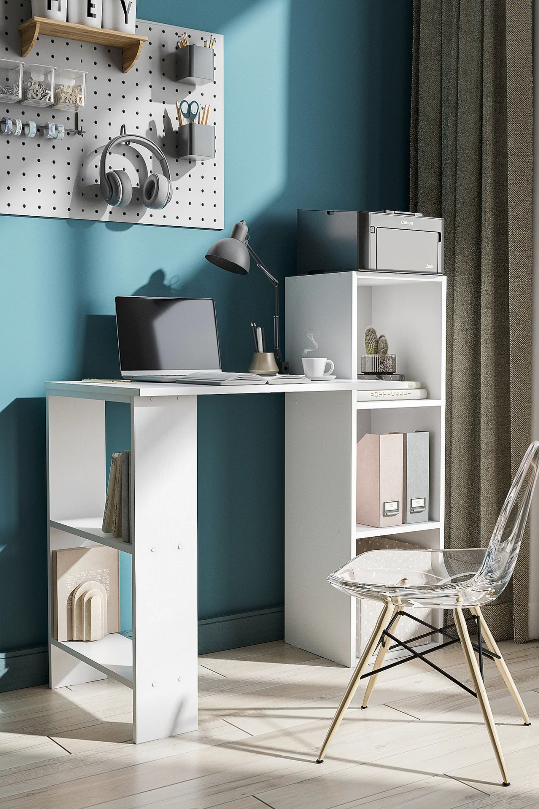 Стол компьютерный GreenMebel СТК 8 104.2х49.3x102.6см белый купить,18990