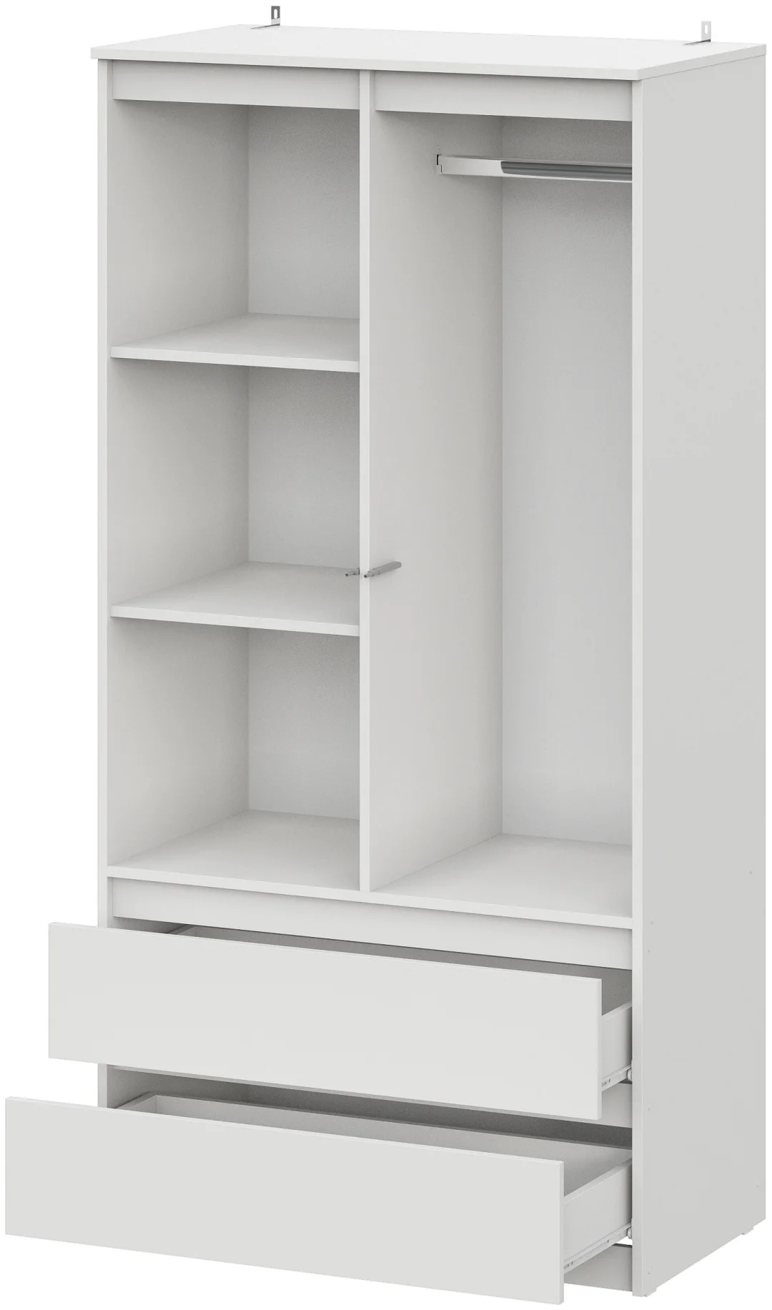 Шкаф GreenMebel Люмо 90.2x179.6х50см белый