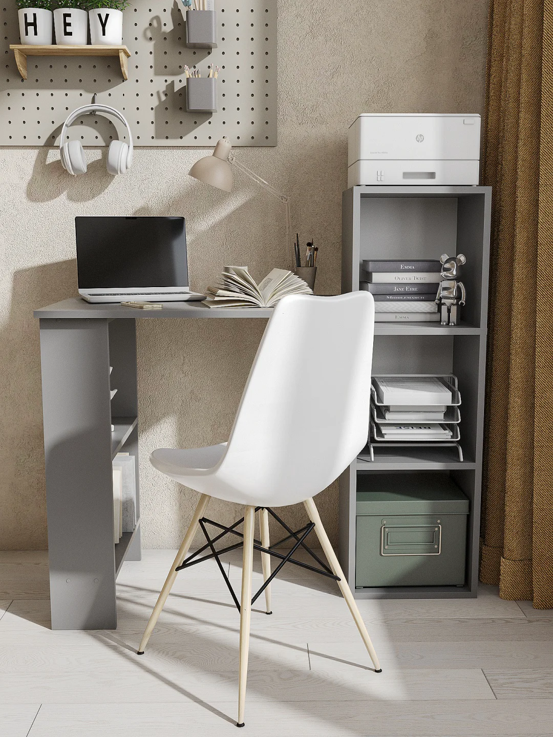 Стол компьютерный GreenMebel СТК 8 104.2х49.3x102.6см графит