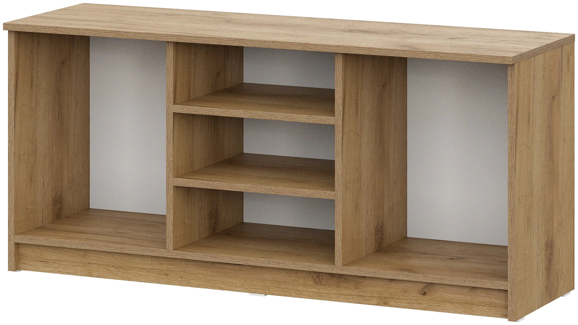 ТВ-тумба напольная GreenMebel Люмо 120.2x55x37см белый, коричневый купить,23990