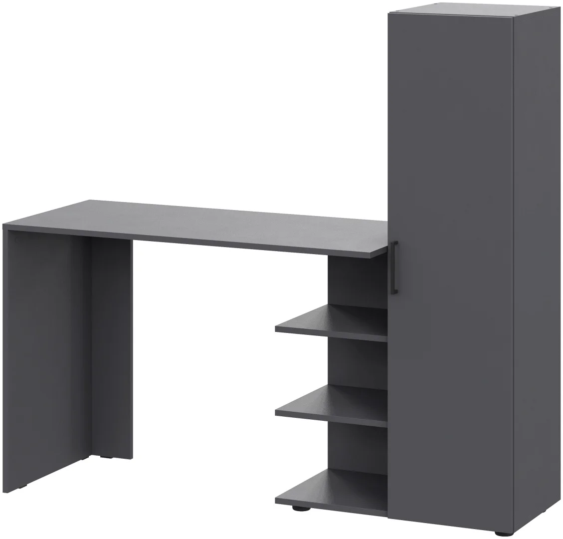 Стол компьютерный GreenMebel СТК-26 145х49x135.1см графит купить,NaN