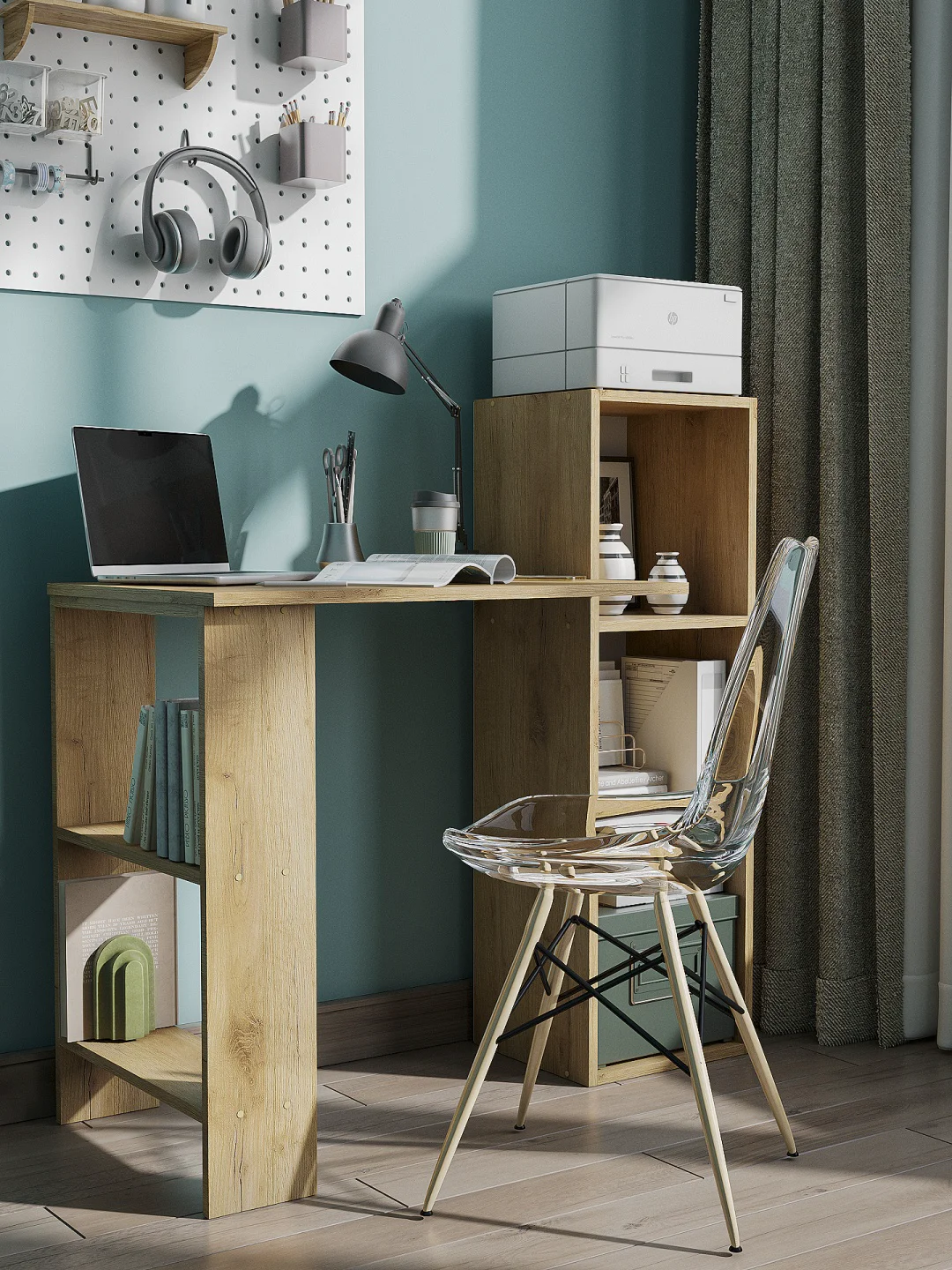 Стол компьютерный GreenMebel СТК 8 104.2х49.3x102.6см коричневый купить,NaN