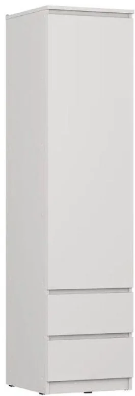 Шкаф-пенал GreenMebel Люмо 45x180х50см белый