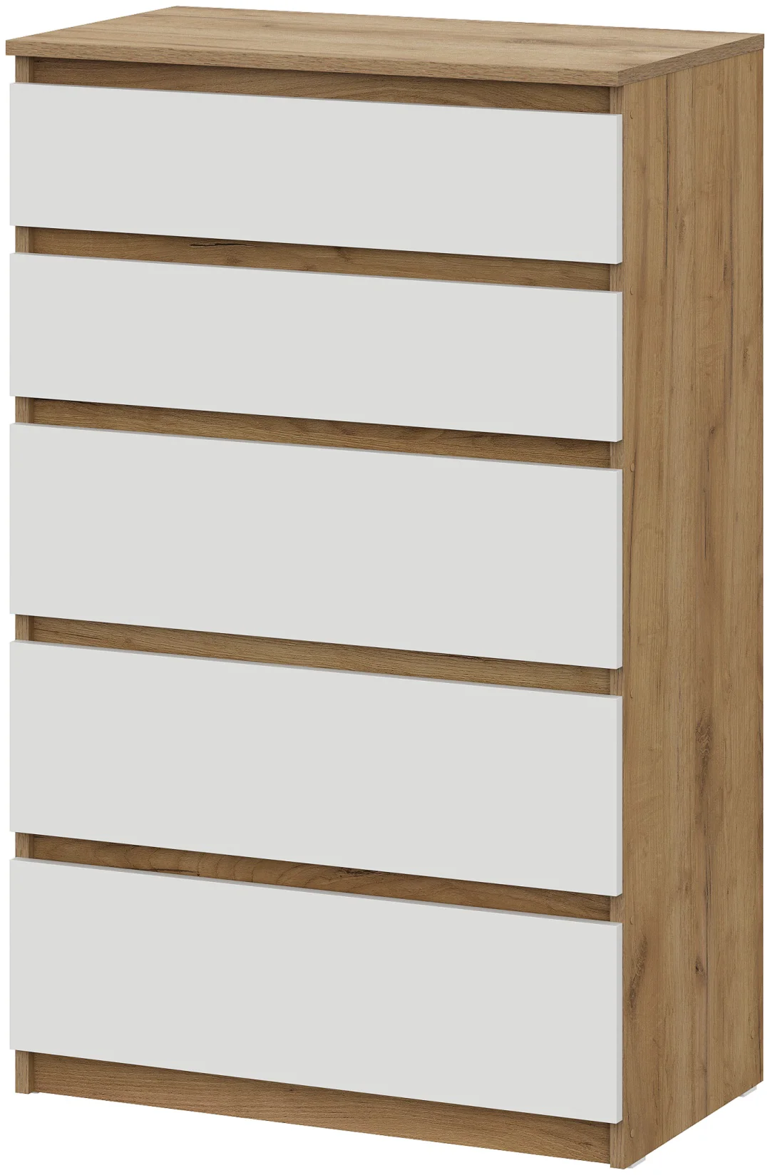 Комод GreenMebel Люмо 70.4x40x112см белый/коричневый купить,NaN