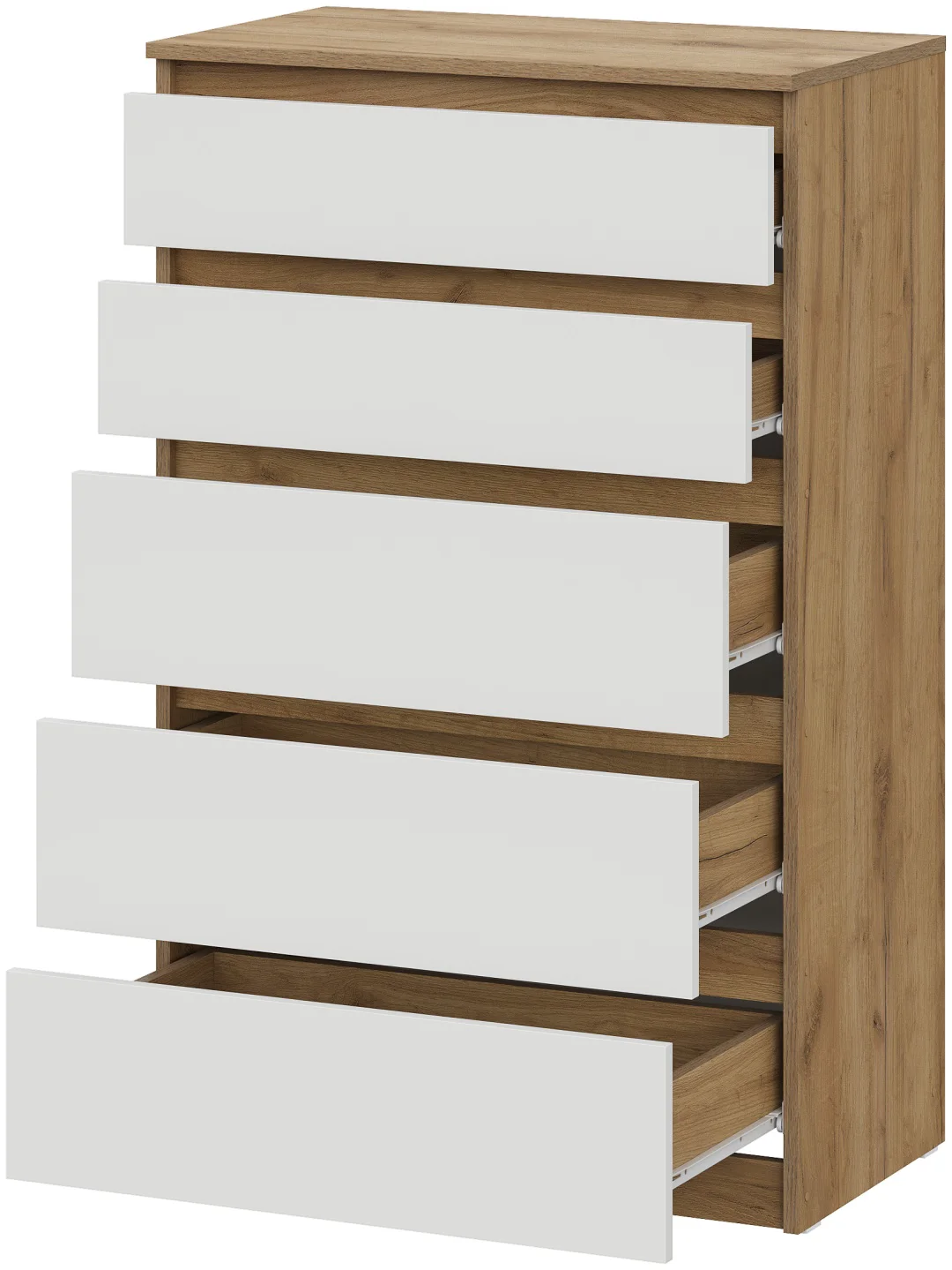 Комод GreenMebel Люмо 70.4x40x112см белый/коричневый купить,NaN