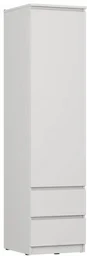 Шкаф-пенал GreenMebel Люмо 45x180х50см белый