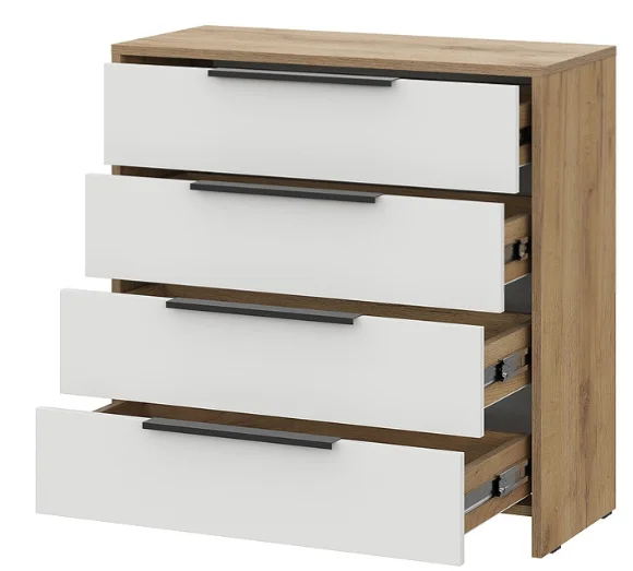 Комод GreenMebel КМ-17 75x33x75см бело-коричневый купить,27990
