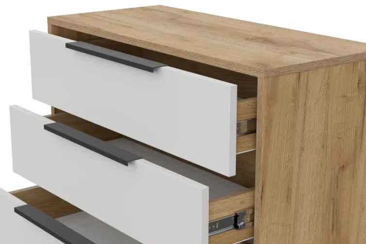 Комод GreenMebel КМ-17 75x33x75см бело-коричневый купить,27990