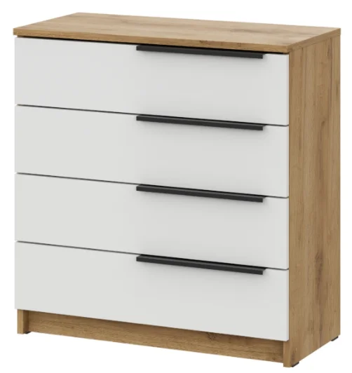 Комод GreenMebel КМ-26 70.2x33.4x72.9см бело-коричневый