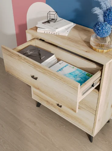 Комод GreenMebel КМ-18 70.2x35.4x82.5см коричневый купить,NaN