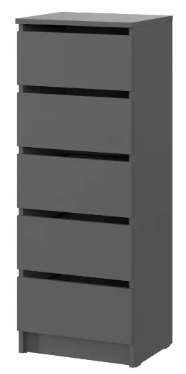 Комод GreenMebel КМ-16 40x33x106см серый