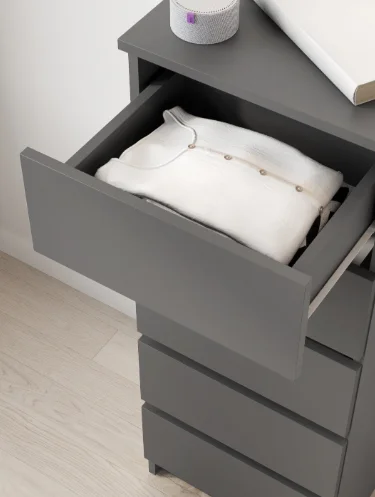 Комод GreenMebel КМ-16 40x33x106см серый купить,23990