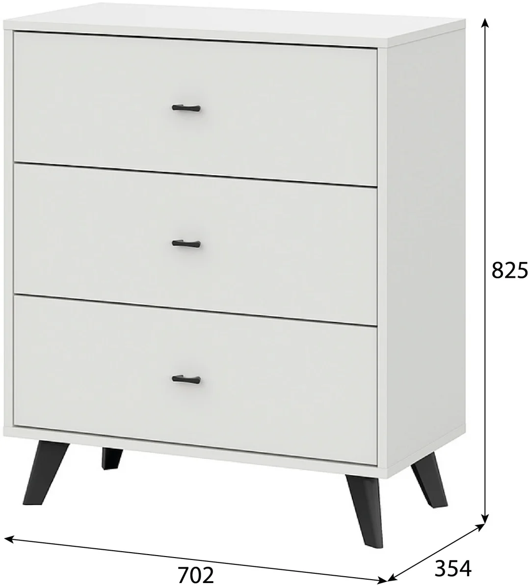 Комод GreenMebel КМ-18 70.2x35.4x82.5см белый купить,24990