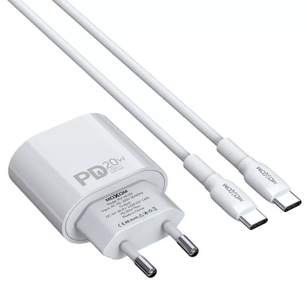 Кабель Moxom MX-HC151 13166 Type-C to Type-C White