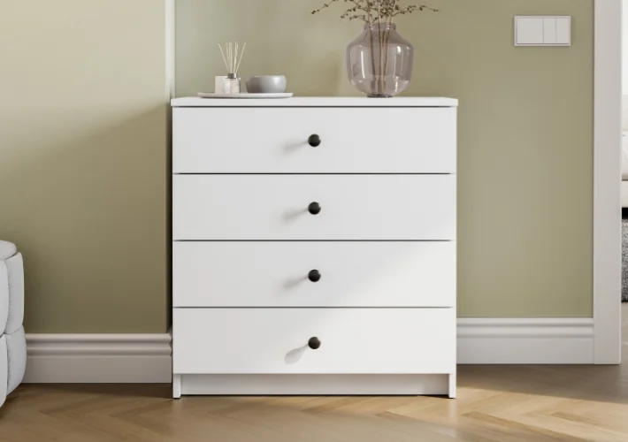 Комод GreenMebel КМ-15 68.2x37.5x71.9см белый купить,NaN