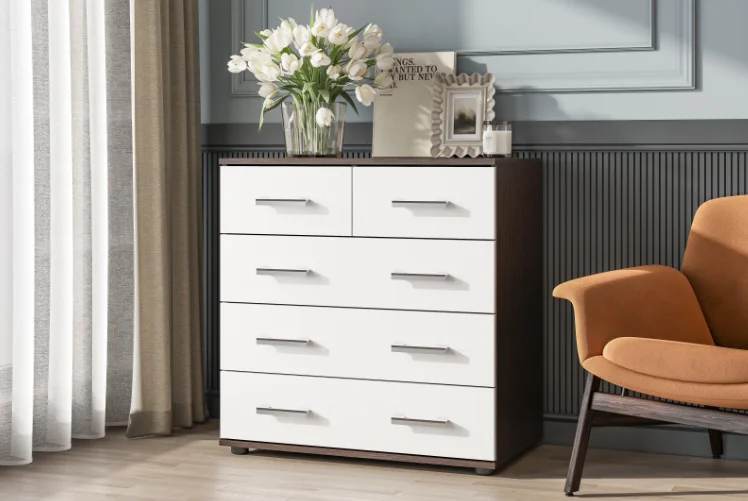 Комод GreenMebel КМ 33 80.1x46x82.4см темно-коричневый купить,NaN