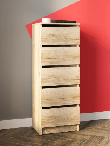 Комод GreenMebel КМ-16 40x33x106см коричневый купить,NaN