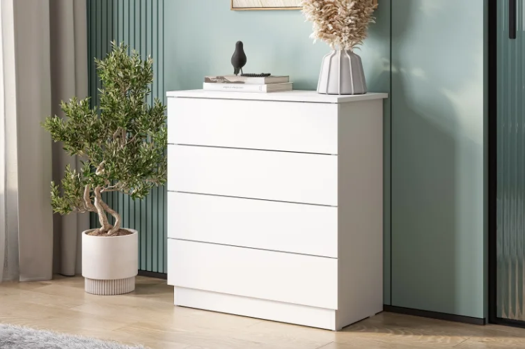 Комод GreenMebel КМ 4 70x35x75.6см белый купить,22990
