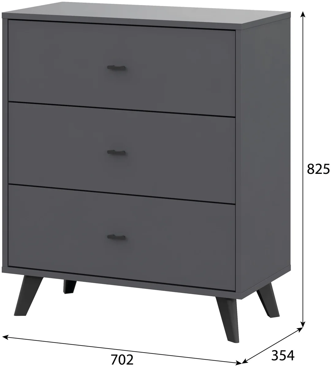 Комод GreenMebel КМ-18 70.2x35.4x82.5см серый купить,19990