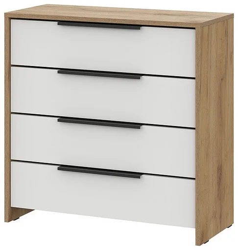 Комод GreenMebel КМ-17 75x33x75см бело-коричневый