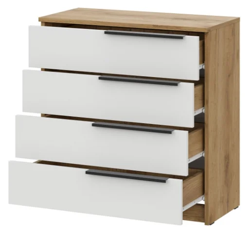 Комод GreenMebel КМ-26 70.2x33.4x72.9см бело-коричневый