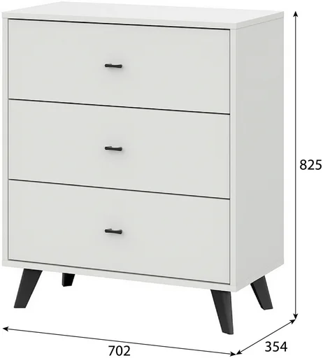 Комод GreenMebel КМ-18 70.2x35.4x82.5см белый