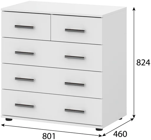 Комод GreenMebel КМ 33 80.1x46x82.4см белый