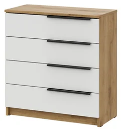 Комод GreenMebel КМ-26 70.2x33.4x72.9см бело-коричневый
