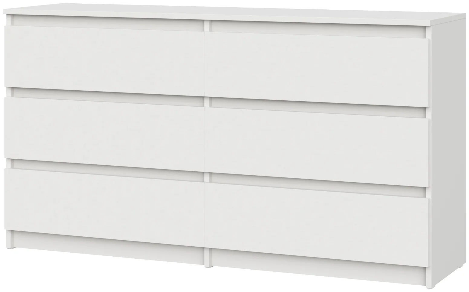 Комод GreenMebel Люмо КМ-6Я 138.1x39x75.4см белый купить,38990