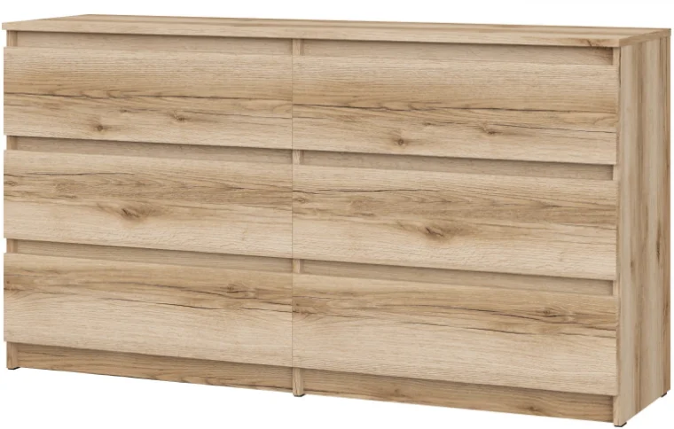 Комод GreenMebel Люмо КМ-6Я 138.1x39x75.4см коричневый купить,NaN