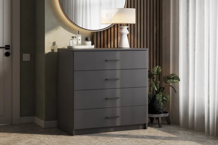 Комод GreenMebel КМ-29 85.2x45x86.6см серый купить,36990
