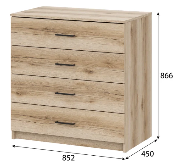 Комод GreenMebel КМ-29 85.2x45x86.6см коричневый купить,NaN