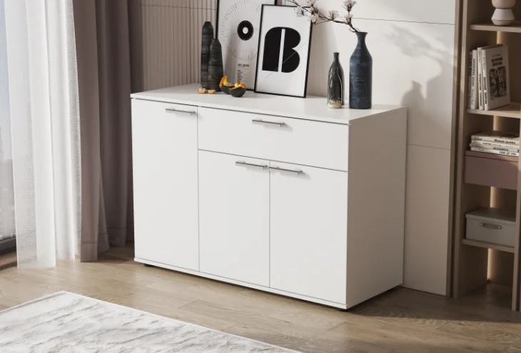 Комод GreenMebel КМ-28 120.2x46x82.6см белый купить,NaN