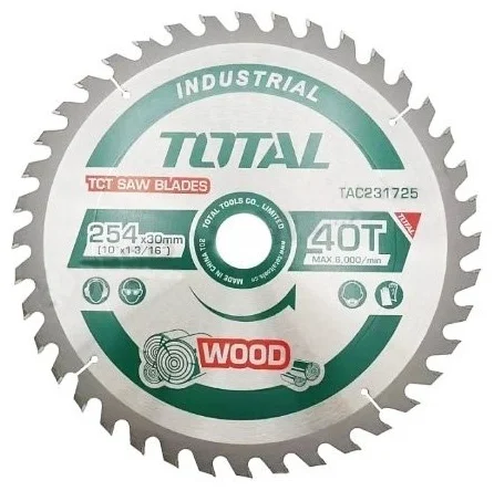 Диск по дереву Total TAC231725 254x30 мм 40Т