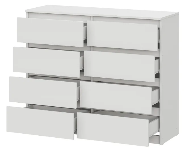 Комод GreenMebel Люмо 8Я 120.40x40x99см белый купить,54990