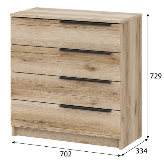 Комод GreenMebel КМ-26 70.2x33.4x72.9см коричневый купить,NaN
