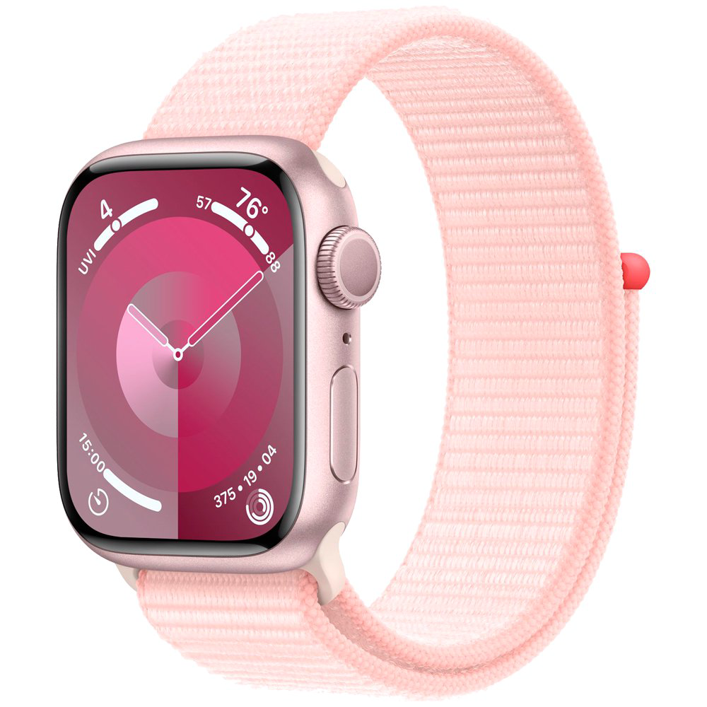 Смарт-часы Apple Watch Series 9 GPS 41mm MR953 Pink Aluminum Case with Light Pink Sport Loop