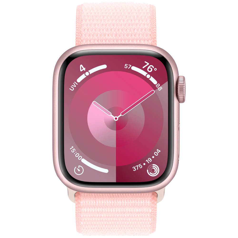 Смарт-часы Apple Watch Series 9 GPS 41mm MR953 Pink Aluminum Case with Light Pink Sport Loop