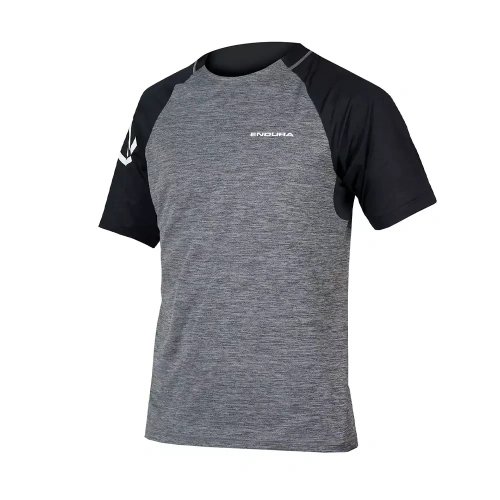 Джерси Endura SingleTrack S/S Jersey черно-серое M  купить,NaN