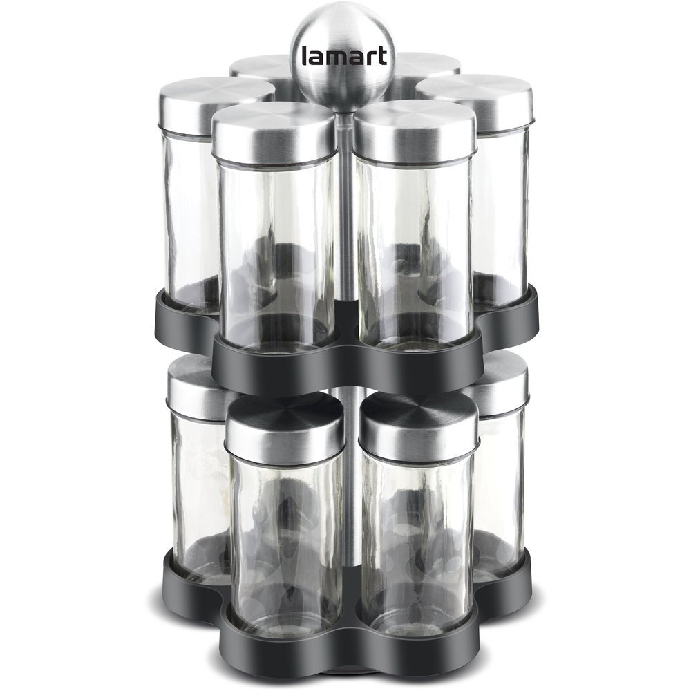 Набор для специй Lamart LT7044 Steel 12 предметов купить,NaN