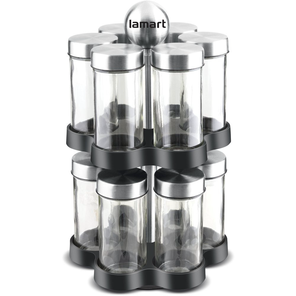 Набор для специй Lamart LT7044 Steel 12 предметов купить,NaN