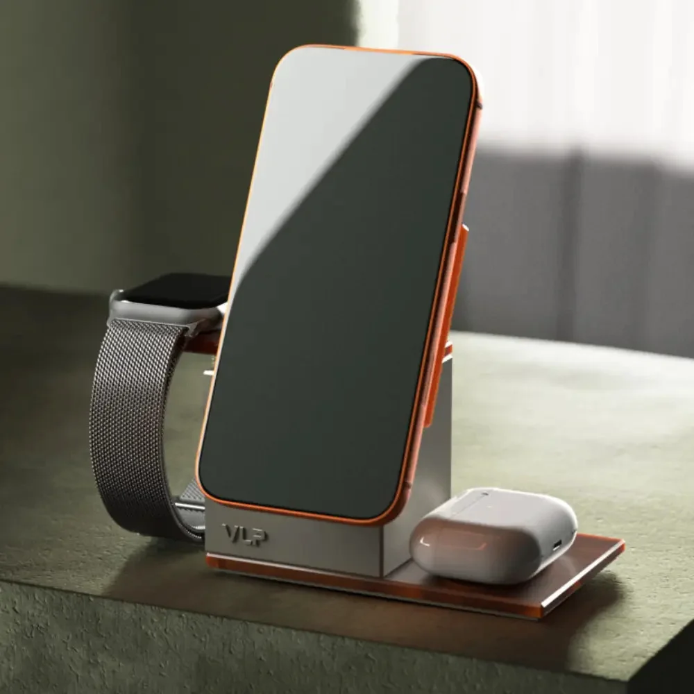 Зарядное устройство для телефонов и часов VLP Wireless NEO Qi2.2 1094001 для Apple Amber Gray 