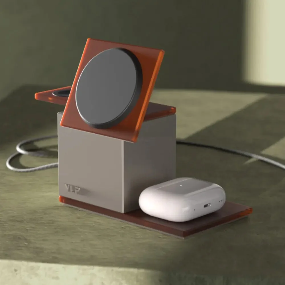 Зарядное устройство для телефонов и часов VLP Wireless NEO Qi2.2 1094001 для Apple Amber Gray  купить,NaN