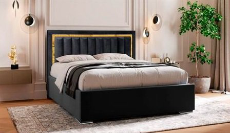 Кровать Азия Бренд Velvet 160х200см серая