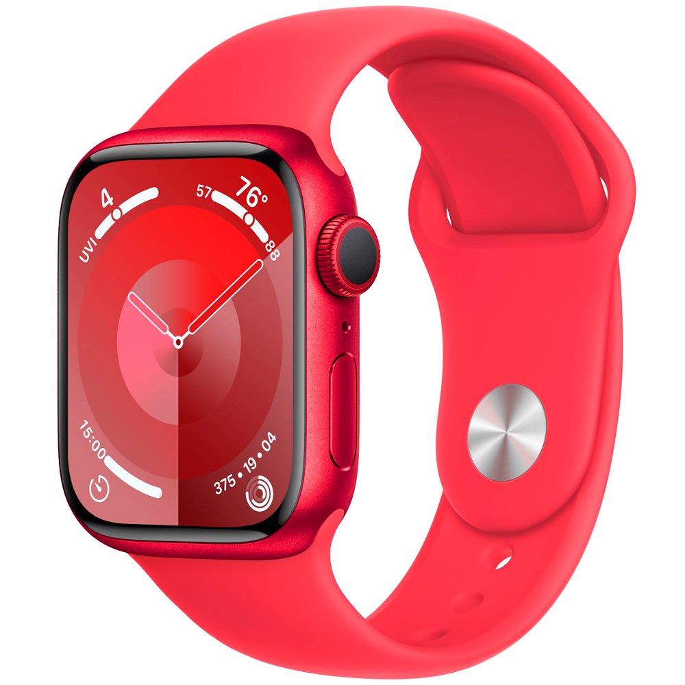 Смарт-часы Apple Watch Series 9 GPS 41mm MRXG3 (PRODUCT)RED Aluminum Case with (PRODUCT)RED Sport Band - S/M