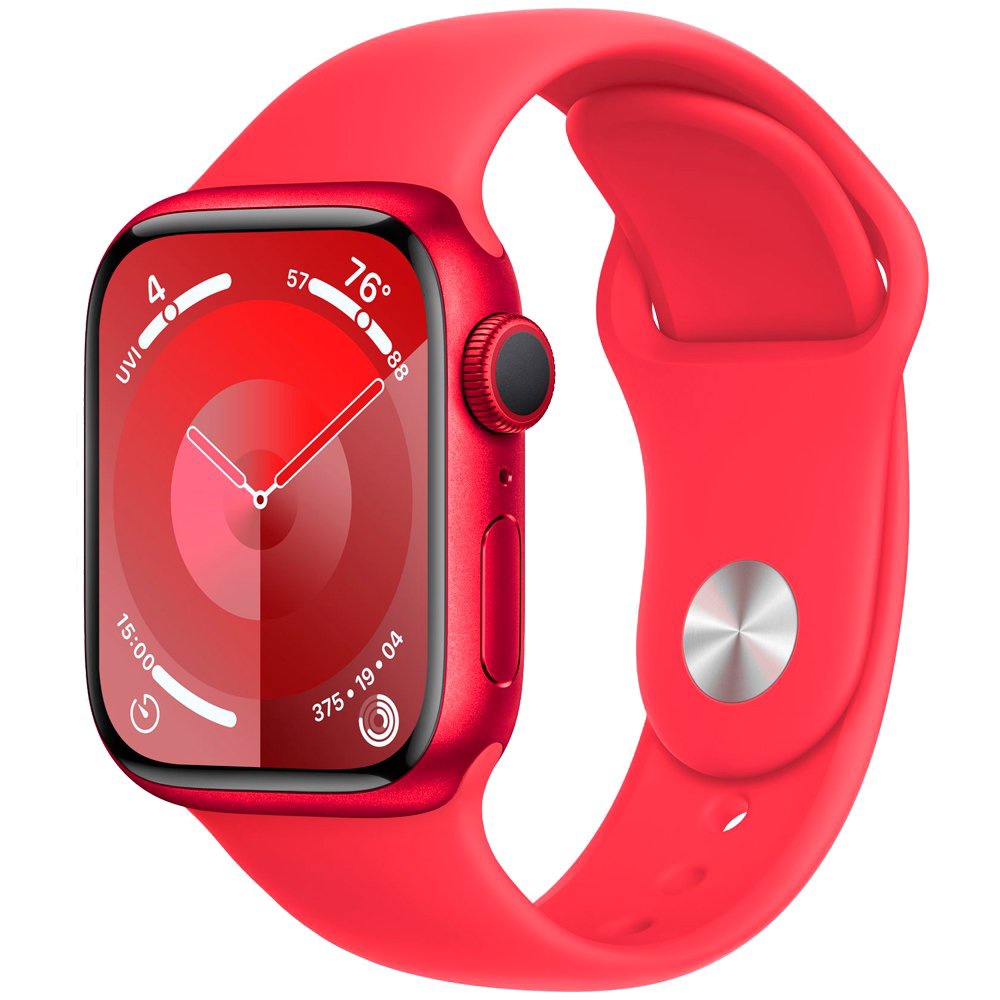Смарт-часы Apple Watch Series 9 GPS 41mm MRXH3 (PRODUCT)RED Aluminum Case with (PRODUCT)RED Sport Band - M/L