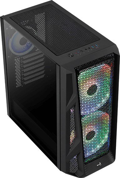 Корпус AeroCool NightHawk Duo черный купить,0