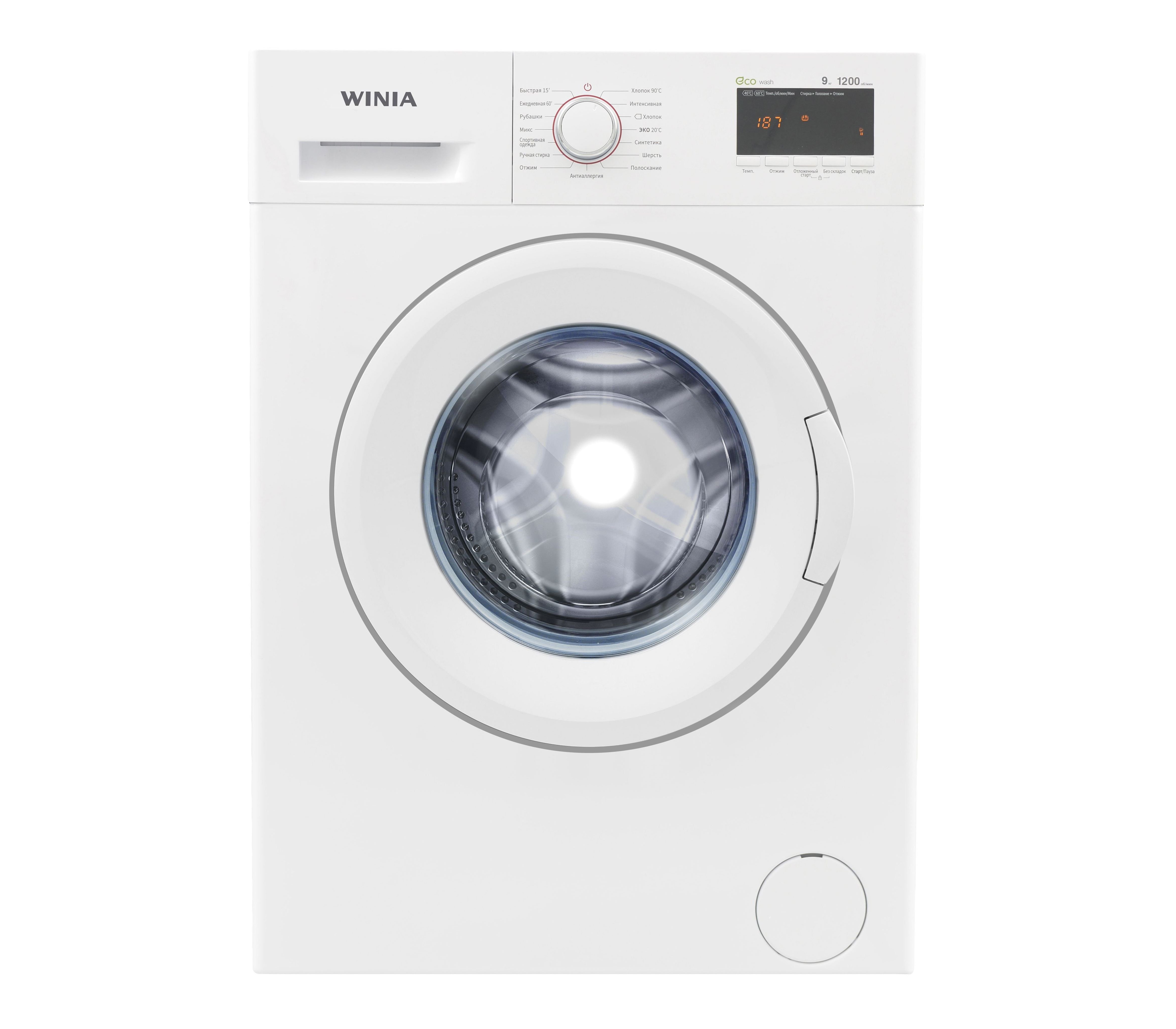 Стиральная машина Winia WMD-R912D1W белая купить,NaN