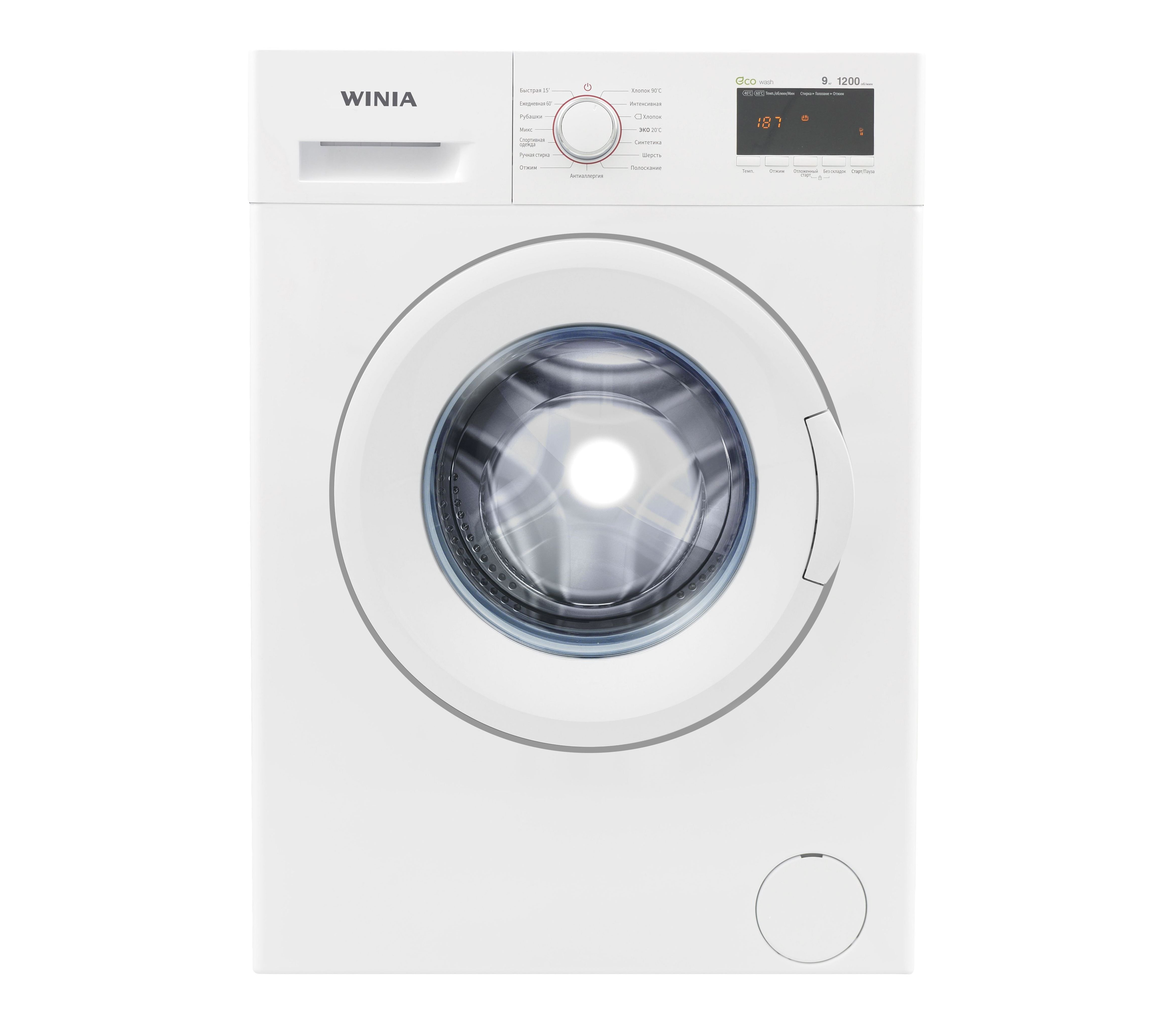 Стиральная машина Winia WMD-R912D1W белая купить,NaN